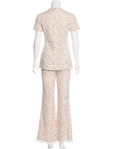 michael kors lace side pants|Michael Kors pantsuit.